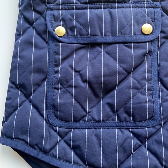 J Crew Down-filled Pinstriped Vest - Picture 4 of 6